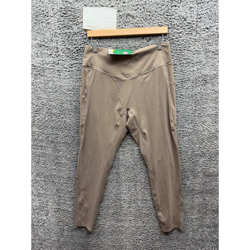 NWT Halara UltraSculpt High Waisted Pocket Leggings Dawn Brown Plus Size 1X